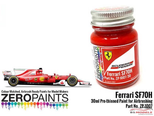 ZP1007-30-1 SF70H (2017 Formula One) Red Paint  30ml Paint Material