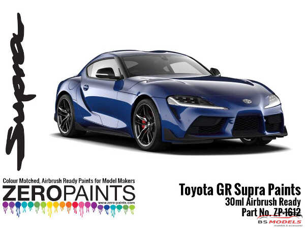 ZP1612-4 Toyota GR Supra Deep Blue Paint 30ml Paint Material