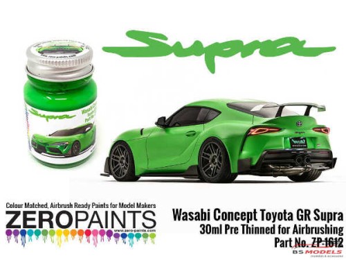 ZP1612-5 Toyota GR Supra Wasabi Concept Green Paint 30ml Paint Material