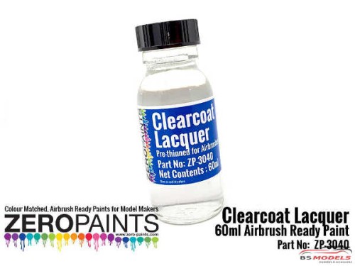 ZP3040 Clearcoat Lacquer 60ml  pre-thinned