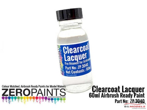 Clearcoat Lacquer 100ml - Pre-thinned ready for Airbrushing, ZP-3002