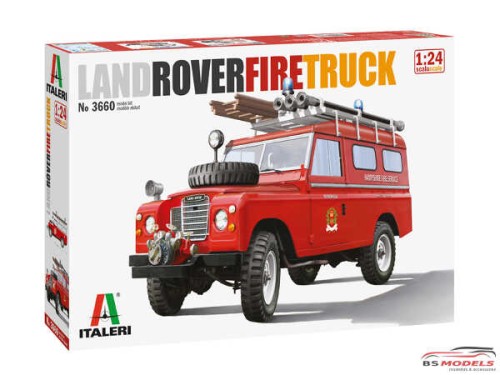 ITA3660S Land Rover Fire Truck Plastic Kit