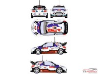 RD24024 Citroën DS3 WRC  #22 Rally Montecarlo 2013 Waterslide decal Decal