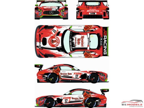 RDE24029 Mercedes AMG GT3  #17  ADAC Total 24H Nurburgring 2019 Waterslide decal Decal