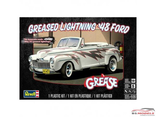 REV14443 1948 Ford Conver "Greased Lightning" Plastic Kit