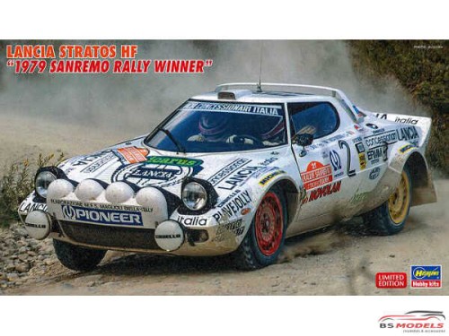 HAS20440 Lancia Stratos HF  1979 Sanremo Rally Winner Plastic Kit