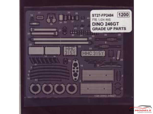 STU27FP2484 Ferrari Dino 246 GT upgrade parts Etched metal Accessoires