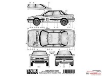 TABU24079 Subaru Legacy RS Sweden 1992  #11  Clarion / Camel Waterslide decal Decal