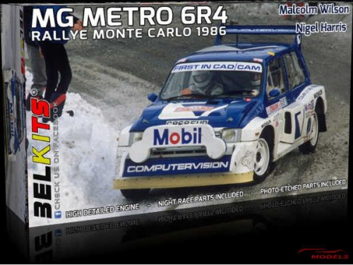 BEL015 MG Metro 6R4  M. Wilson-N. Harris  Monte Carlo 1986 Plastic Kit