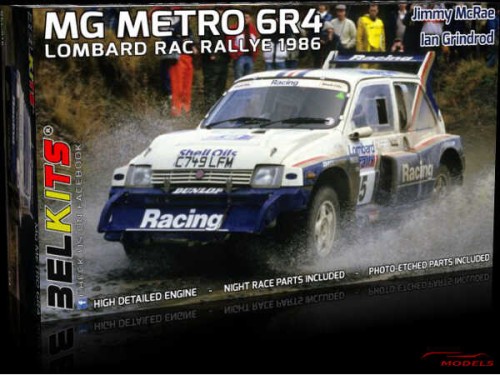 BEL016 MG Metro 6R4  J. McRae-I. Grindrod  Lombard RAC Rally 1986 Plastic Kit