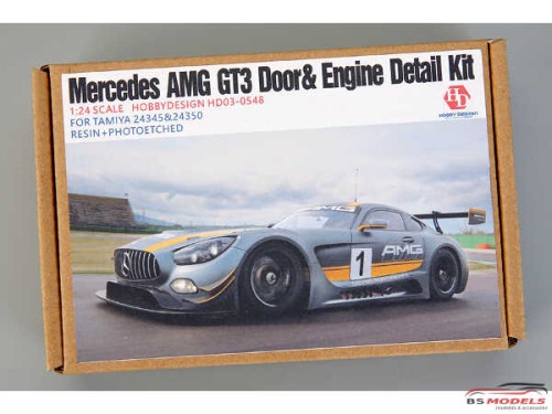 HD030548 Mercedes AMG GT3 Door&Engine detail kit (resin+PE+metal+logo) Multimedia Accessoires