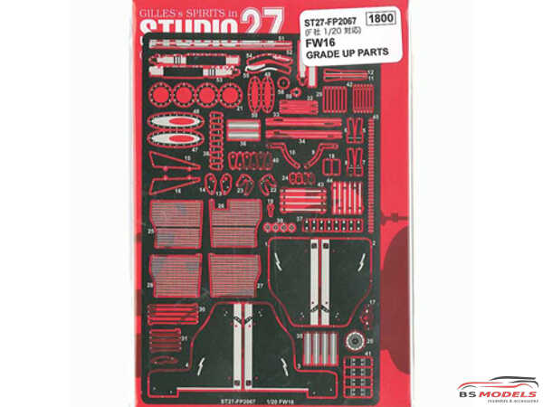 STU27FP2067 Williams FW16 upgrade parts  FOR FUJ Etched metal Accessoires