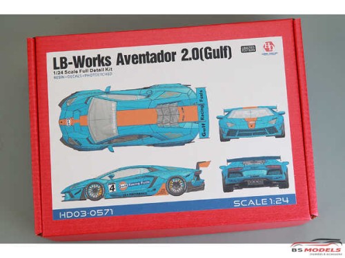 HD030571 LB-Works Aventator 2.0  (Gulf) Full Detail Kit Multimedia Kit