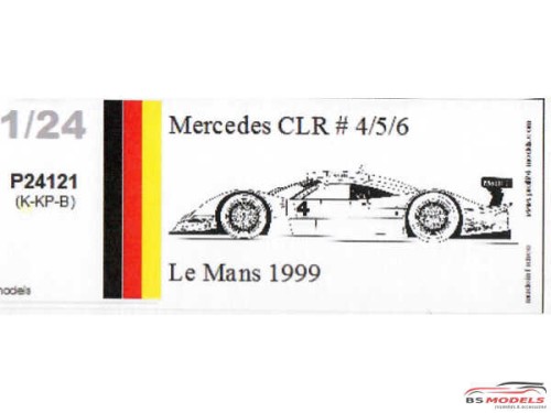 P24121K Mercedes CLR  #4/5/6  Le Mans 1999 Resin Kit