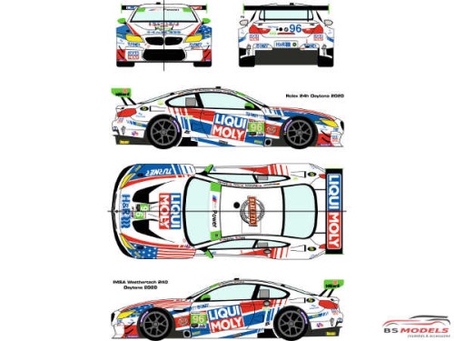 RDE24036 BMW M6 GTD  #96 Rolex 24h of Daytona / IMSA Weathertech 240  Daytona 2020 Waterslide decal Decal