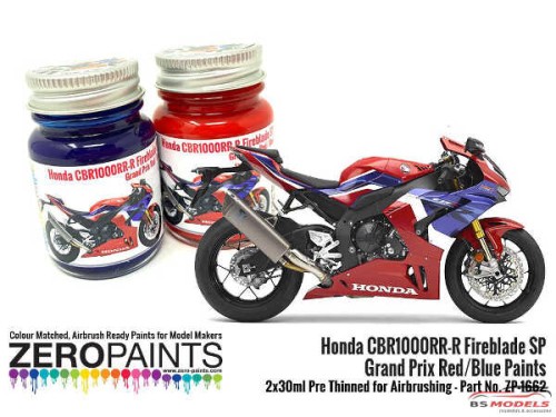ZP1662 Honda CBR1000RR-R Fireblade SP Grand Prix Red/Blue Paints 2x 30ml Paint Material