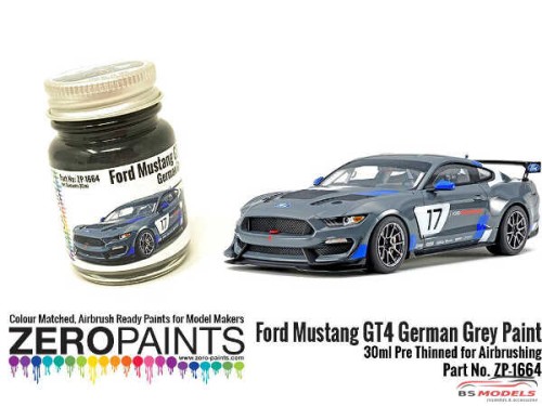 ZP1664 Ford Mustang GT4 German Grey Paint 30ml Paint Material