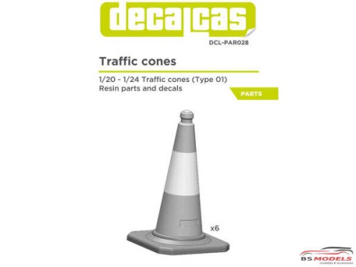 DCLPAR028 Traffic Cones  (6pcs) Resin Accessoires