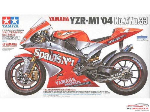 TAM14100 Yamaha YZR-M1  '04  No 7/33 Plastic Kit