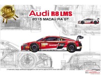 PN24024 Audi R8 LMS FIA GP Macau 2015 #6 #7  (2in1 decal) Plastic Kit
