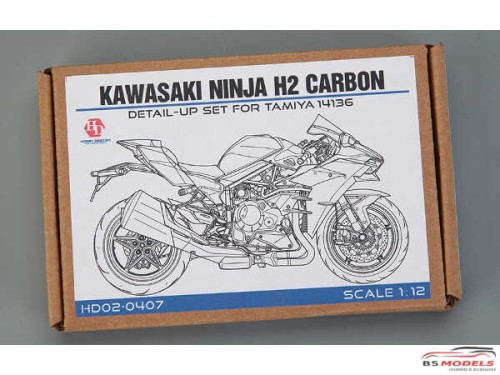 HD020407 Kawasaki Ninja H2 Carbon Detail set For TAM 14136 Multimedia Accessoires