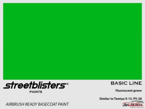 SB300034 Fluor green Paint Material