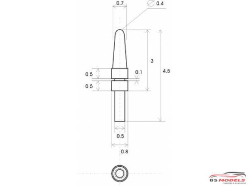 24BA3 Turned antennas (5 pcs) Multimedia Accessoires