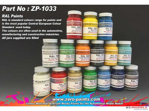 ZP1033-3020 RAL 3020 Traffic Red Paint 60 ml Paint Material