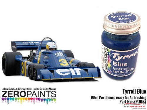 ZP1067-30 Tyrrell Blue Paint 30 ml Paint Material