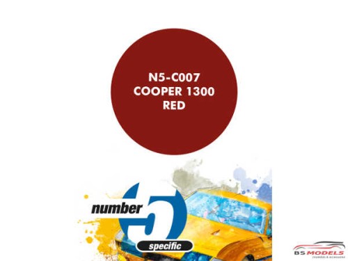 N5C007 Cooper 1300 Red Paint Material