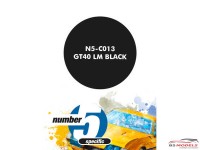 N5C013 GT40  LM Black Paint Material
