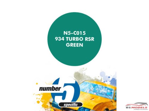 N5C015 934 Turbo RSR Green Paint Material