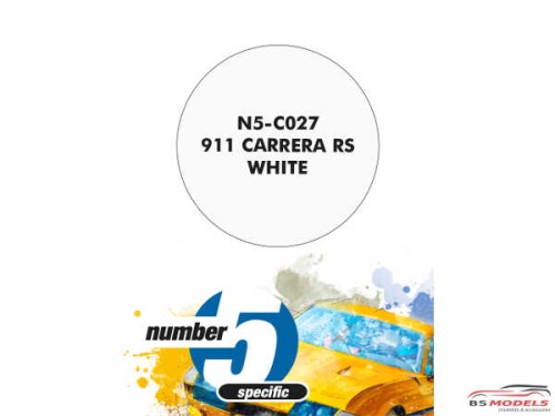 N5C027 911 Carrera RS White Paint Material