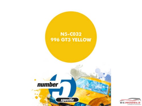 N5C032 996 GT3 Yellow Paint Material
