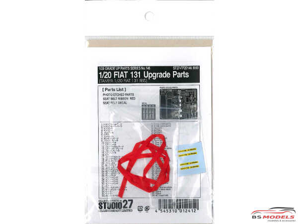 STU27FP20146 Fiat 131 upgrade parts Etched metal Accessoires