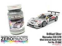 ZP1242 Mercedes CLK  GTR  Brilliant Silver paint 60ml Paint Material