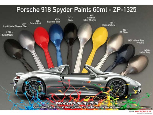 ZP1325-M5J Porsche 918  M5J  Sapphire Blue    60ml Paint Material