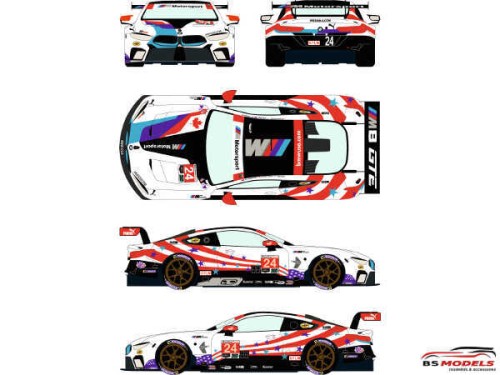 RDE24041 BMW M8 GTLM #24 IMSA Weathertech Champ - Sahlen's Six Hours of the Glen 2019 Waterslide decal Decal