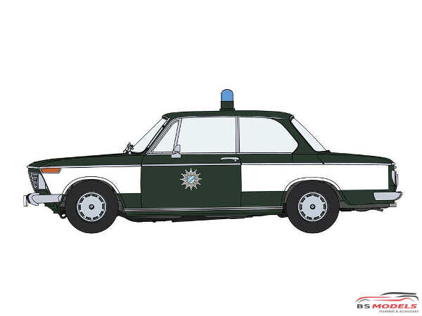HAS20478 BMW 2002 Ti Police Car Plastic Kit