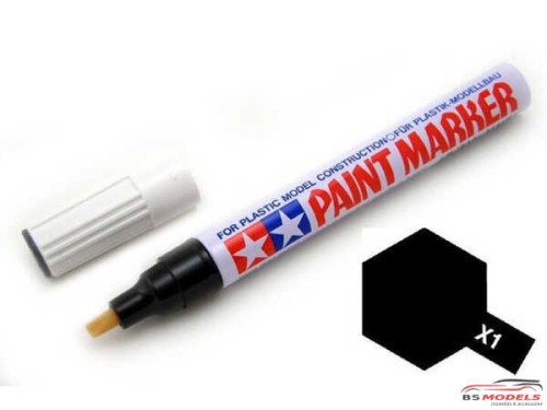 TAM89001 Tamiya Paint Marker X1  Black (gloss) Paint Material