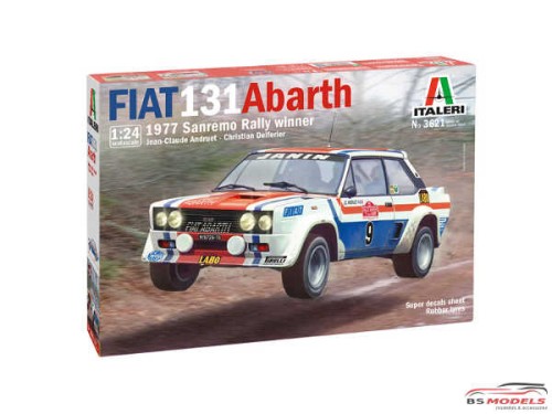 ITA3621 Fiat 131 ABARTH  1977  San Remo Rally Plastic Kit