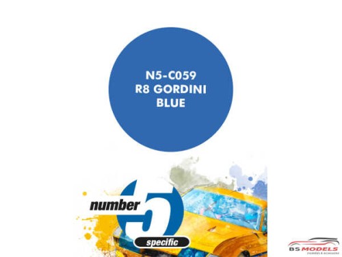 N5C059 R8 Gordini Blue Paint Material