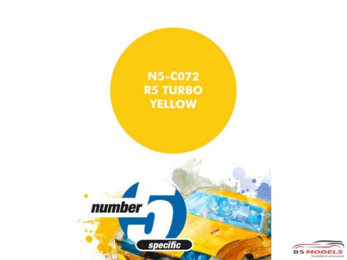 N5C072 Renault R5 Turbo Yellow Paint Material
