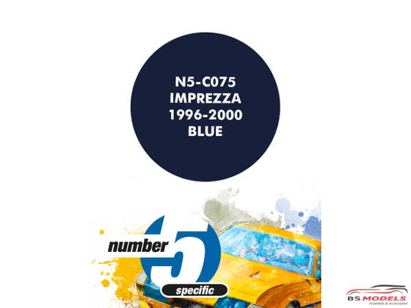 N5C075 Subaru Imprezza 1996-2000 Blue Paint Material