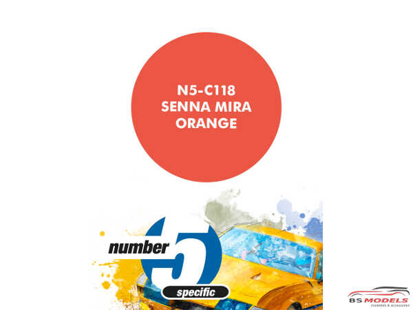 N5C118 Mclaren Senna Mira Orange Paint Material