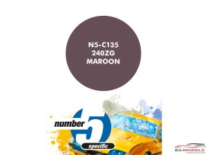 N5C135 240ZG  Maroon Paint Material