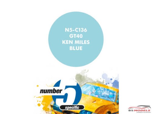 N5C136 Ford GT40  Ken Miles Blue Paint Material