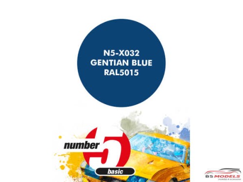 N5X032 Gentian Blue  RAL5015 Paint Material