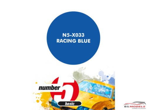 N5X033 Racing Blue Paint Material