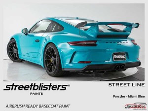 SB300296 Porsche Miami Blue Paint Material